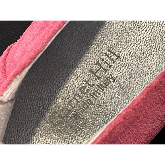 ~ Garnet Hill Suede Leather Prima Ankle Wrap Ballet Flats 9.5 Pink Tie 9 1/2 wmn - Picture 6 of 13